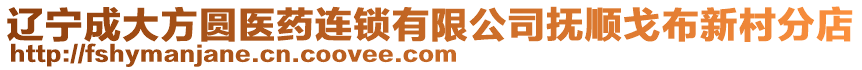 遼寧成大方圓醫(yī)藥連鎖有限公司撫順戈布新村分店