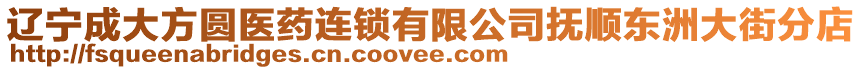 遼寧成大方圓醫藥連鎖有限公司撫順東洲大街分店