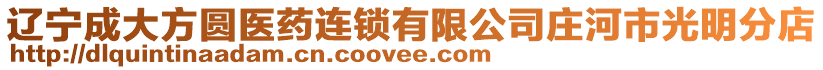 遼寧成大方圓醫(yī)藥連鎖有限公司莊河市光明分店