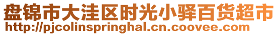 盤(pán)錦市大洼區(qū)時(shí)光小驛百貨超市