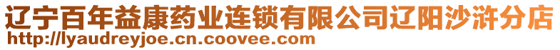 遼寧百年益康藥業(yè)連鎖有限公司遼陽沙滸分店