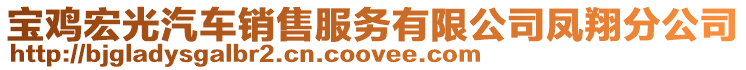 寶雞宏光汽車銷售服務有限公司鳳翔分公司