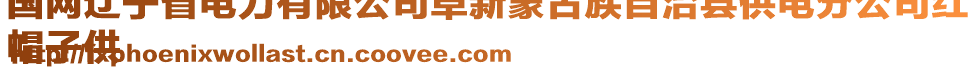 國(guó)網(wǎng)遼寧省電力有限公司阜新蒙古族自治縣供電分公司紅
帽子供