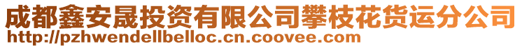 成都鑫安晟投資有限公司攀枝花貨運(yùn)分公司