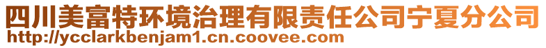 四川美富特環境治理有限責任公司寧夏分公司
