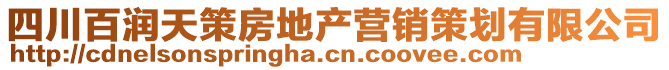 四川百潤天策房地產營銷策劃有限公司