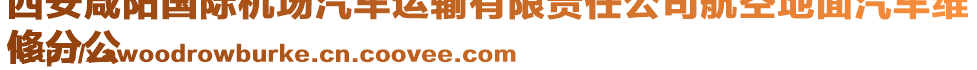 西安咸陽國際機場汽車運輸有限責任公司航空地面汽車維
修分公