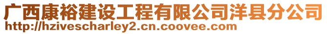 廣西康裕建設(shè)工程有限公司洋縣分公司