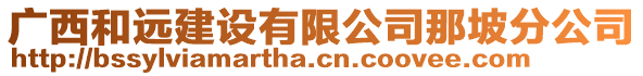 廣西和遠(yuǎn)建設(shè)有限公司那坡分公司