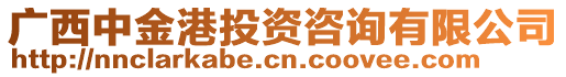 廣西中金港投資咨詢有限公司