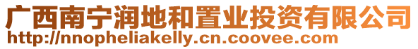 廣西南寧潤(rùn)地和置業(yè)投資有限公司
