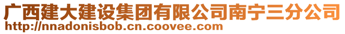 廣西建大建設(shè)集團(tuán)有限公司南寧三分公司