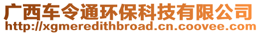 廣西車令通環(huán)保科技有限公司