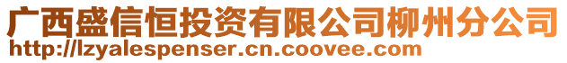 廣西盛信恒投資有限公司柳州分公司