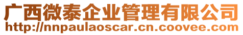 廣西微泰企業管理有限公司