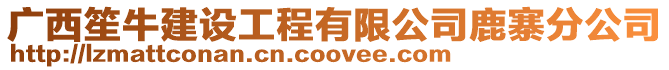 廣西笙牛建設工程有限公司鹿寨分公司
