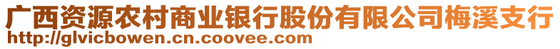 廣西資源農(nóng)村商業(yè)銀行股份有限公司梅溪支行