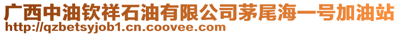廣西中油欽祥石油有限公司茅尾海一號加油站