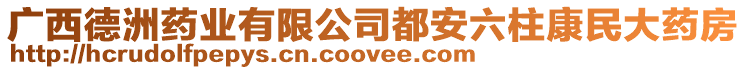 廣西德洲藥業(yè)有限公司都安六柱康民大藥房