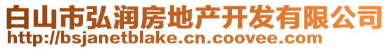 白山市弘潤(rùn)房地產(chǎn)開發(fā)有限公司