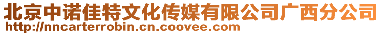 北京中諾佳特文化傳媒有限公司廣西分公司