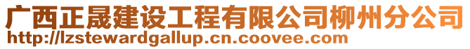 廣西正晟建設工程有限公司柳州分公司