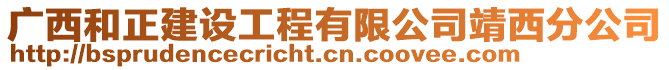 廣西和正建設(shè)工程有限公司靖西分公司