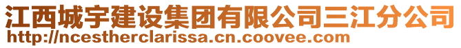 江西城宇建設(shè)集團(tuán)有限公司三江分公司