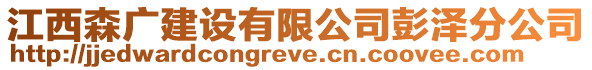 江西森廣建設(shè)有限公司彭澤分公司