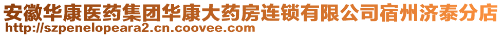 安徽華康醫(yī)藥集團(tuán)華康大藥房連鎖有限公司宿州濟(jì)泰分店