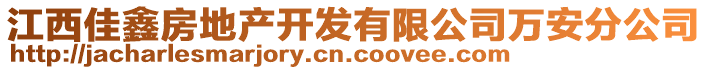 江西佳鑫房地產(chǎn)開發(fā)有限公司萬安分公司