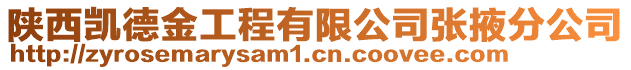 陜西凱德金工程有限公司張掖分公司