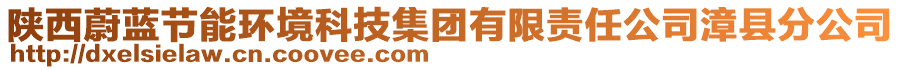 陕西蔚蓝节能环境科技集团有限责任公司漳县分公司