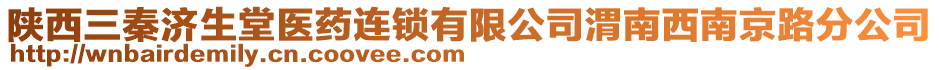 陜西三秦濟生堂醫(yī)藥連鎖有限公司渭南西南京路分公司