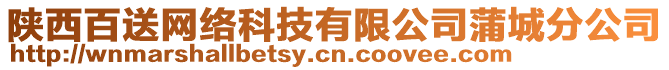 陜西百送網(wǎng)絡(luò)科技有限公司蒲城分公司