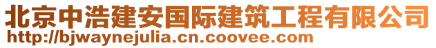 北京中浩建安國(guó)際建筑工程有限公司