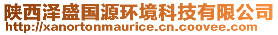 陜西澤盛國源環(huán)境科技有限公司