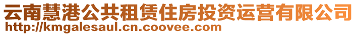 云南慧港公共租賃住房投資運(yùn)營(yíng)有限公司