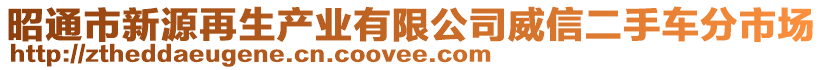 昭通市新源再生產業(yè)有限公司威信二手車分市場