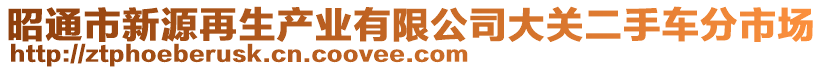 昭通市新源再生產(chǎn)業(yè)有限公司大關(guān)二手車分市場