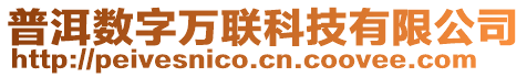 普洱數(shù)字萬聯(lián)科技有限公司