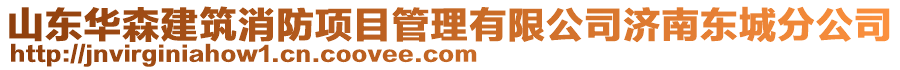 山東華森建筑消防項目管理有限公司濟南東城分公司