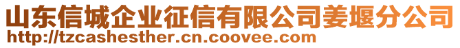 山東信城企業(yè)征信有限公司姜堰分公司