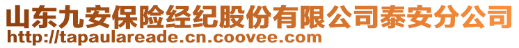 山東九安保險經(jīng)紀股份有限公司泰安分公司