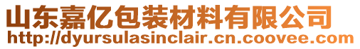 山東嘉億包裝材料有限公司