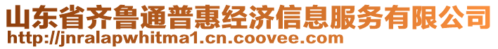 山東省齊魯通普惠經(jīng)濟(jì)信息服務(wù)有限公司