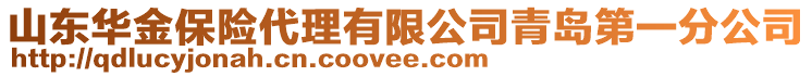 山東華金保險代理有限公司青島第一分公司