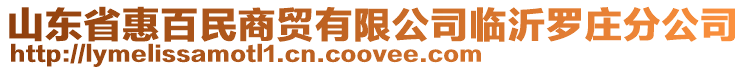 山東省惠百民商貿(mào)有限公司臨沂羅莊分公司