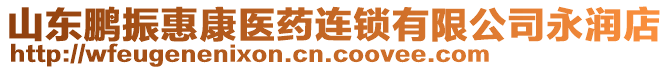 山東鵬振惠康醫(yī)藥連鎖有限公司永潤(rùn)店