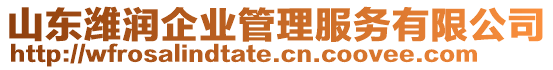 山東濰潤(rùn)企業(yè)管理服務(wù)有限公司